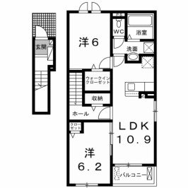 アクアプラ　Ⅲの間取り