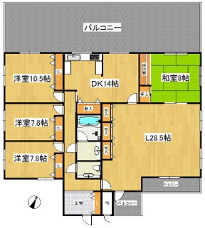 サンシティドムス鴨川の間取り