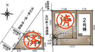 【区画図】 | 郡山市富田町西原新築一戸建て3棟
