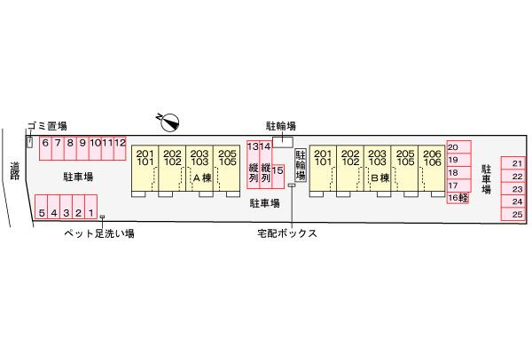 カナン樋之口　Ａの駐車場