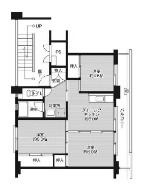 【間取り】 | ビレッジハウス米子2号棟