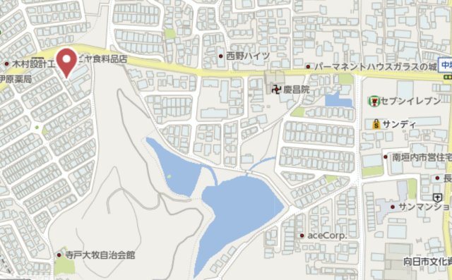向日市寺戸町大牧　新築戸建の地図
