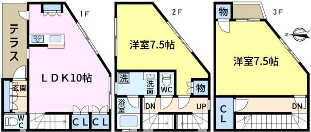 鎌倉四丁目戸建の間取り
