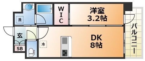 レオンコンフォート神戸ハーバーウエストの間取り