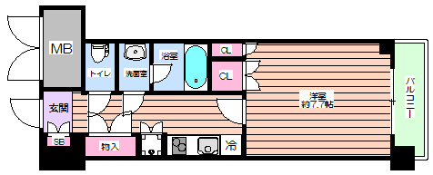 【間取り】 | アンビエンテ四ツ橋