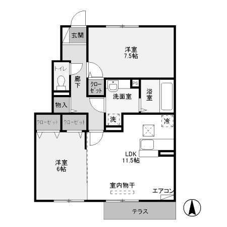 【間取り】 | キャメロットI