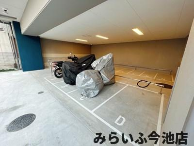 【駐車場】 | プレサンス今池駅前フェルディノ | バイク駐車場