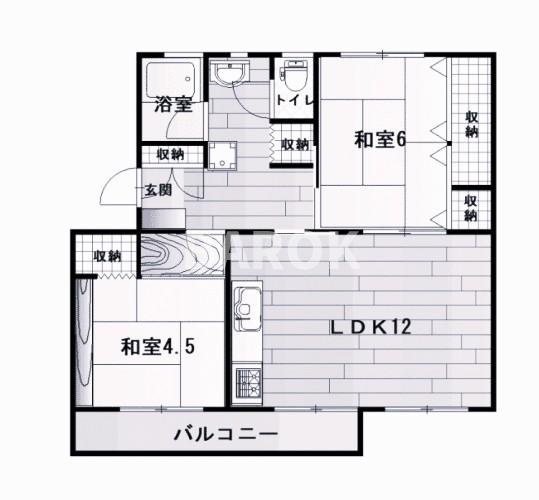長住団地11棟の間取り