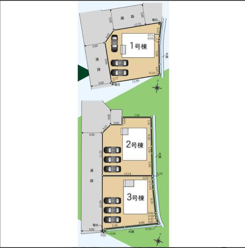クレイドルガーデン丸亀市今津町第４の区画図