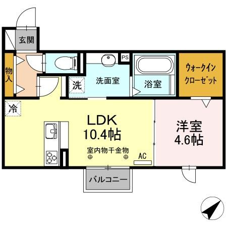 アスター若宮の間取り