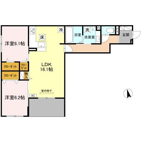 Field courtの間取り