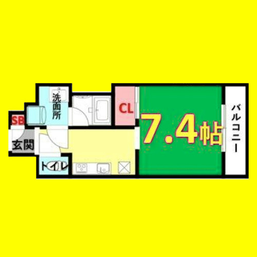 キャナルスクエア　名古屋市賃貸　仲介手数料無料の間取り