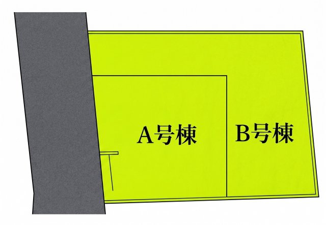 横浜市神奈川区西寺尾　B号棟の区画図