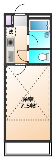 クレセントハイツ富士見の間取り