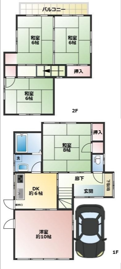 梅田三丁目貸家の間取り