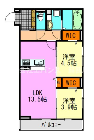 【間取り】 | D-ROOM末広Ⅰ　B