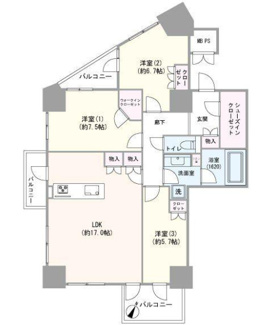 【間取り】 | THE OMIYA TWERS
