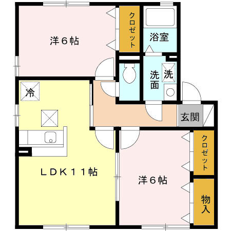 ハレアカラ　Ａ棟の間取り