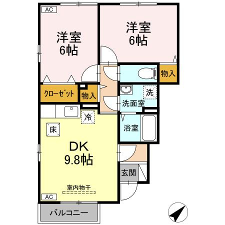 【間取り】 | ブロードリッジA