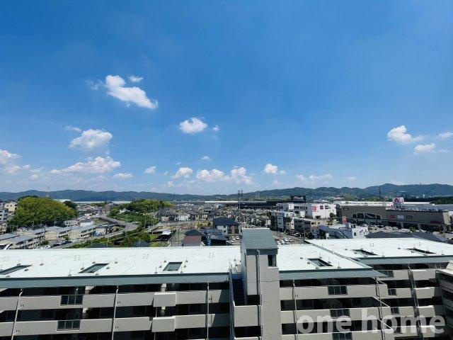 ラウンドシティフドウ香里南B棟の展望|◆東南側バルコニーからの眺望です！両面にバルコニーがあり通風・陽当たり良好です！