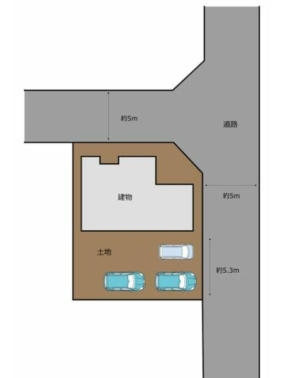 中古戸建の区画図