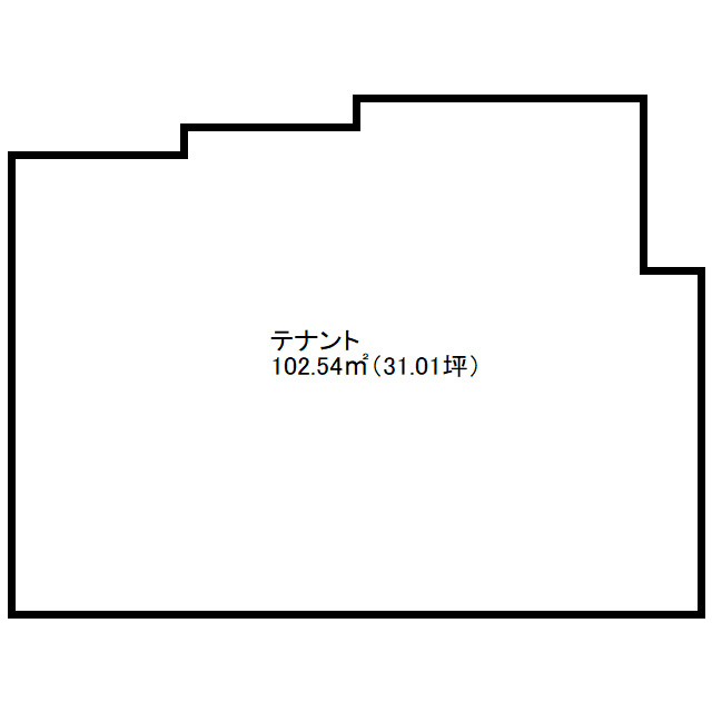 船橋市山野町の店舗事務所の間取り