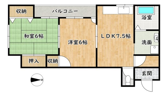 【間取り】 | 山中ハイツ