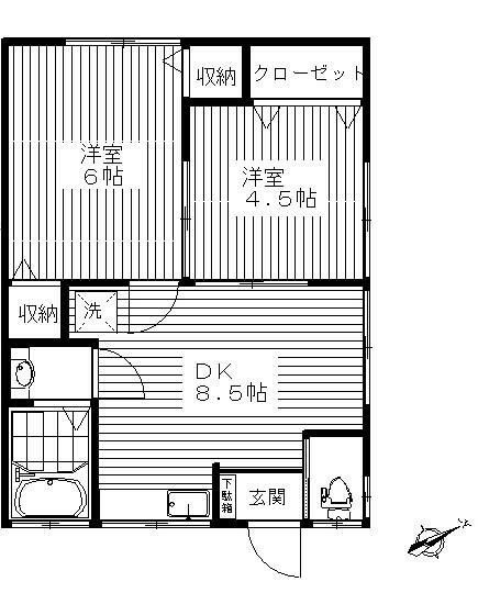 大川荘の間取り