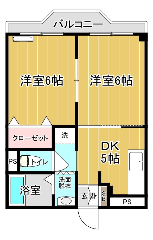 東綾瀬ハイツの間取り