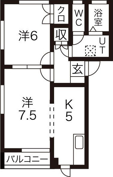 クラージュ G館の間取り