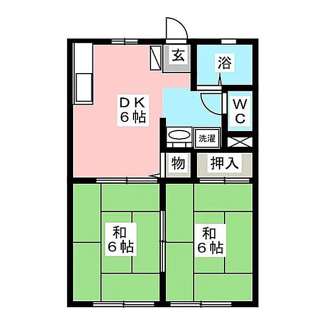 コーポ藤池の間取り