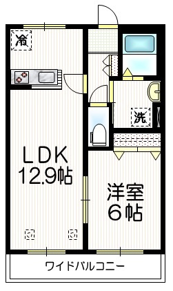 カーサビアンカの間取り|★角部屋★南向きで日当たり良好です★