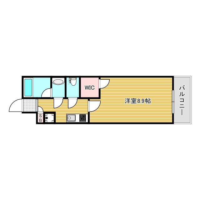 レジティア京町堀の間取り