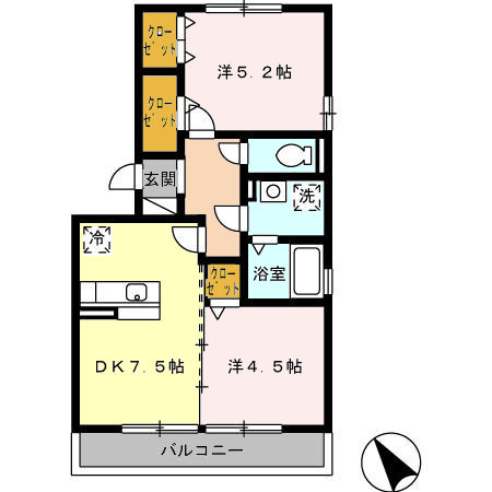 ルミエール須賀の間取り