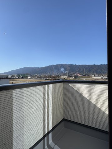 葛城市北花内　A号地 モデルハウス　のバルコニー|バルコニー♪金剛葛城山麓と田園風景を眺めながらゆったりお過ごしされませんか(^^)/
