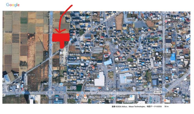 佐野市戸奈良町　国道293号線近く　農地の地図