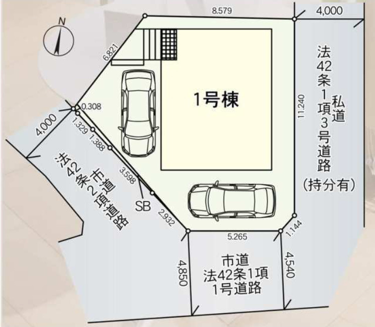 CRADLE GARDEN小倉南区若園第7の区画図
