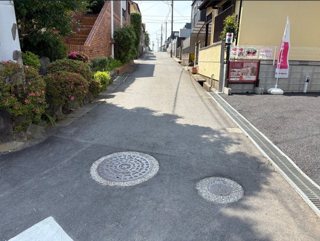 CRADLE GARDEN小倉南区若園第7の前面道路含む現地写真