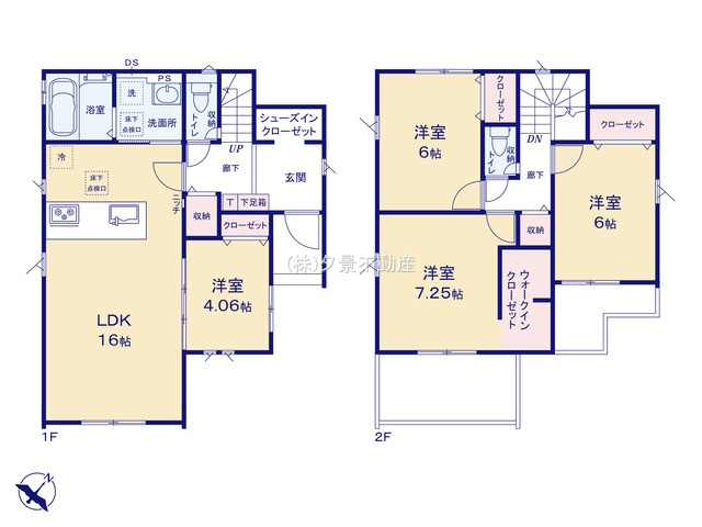 《仲介手数料無料》川越市大字藤間337-7新築一戸建てグラファーレの間取り