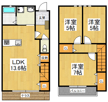 【間取り】 | ブリーズテラス本町
