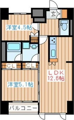 ラピスラズリ上杉の間取り