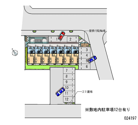 レオパレスプロシードの駐車場|画像4