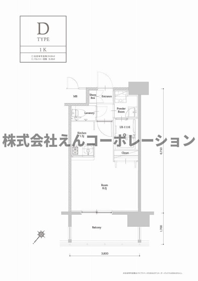 【間取り】 | エンクレストベイ天神EAST
