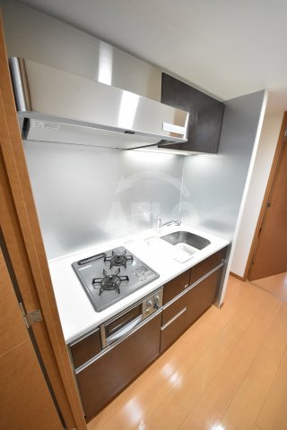 リーガルあみだ池新町　堀江小学校区のキッチン|リーガルあみだ池新町　2口ガスコンロ