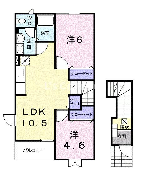 【間取り】 | ＶＩＶＡＣＥ雷神Ｃ棟