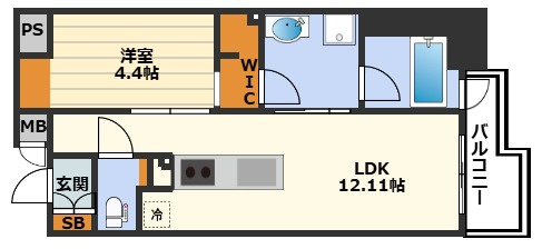 Bee-parQ扇町の間取り