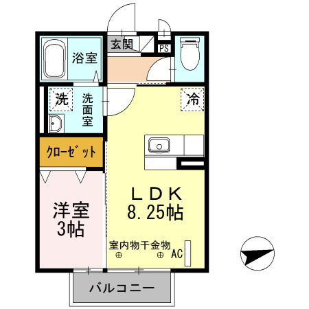 セジュール・ディア・モントの間取り|使い勝手の良い間取りです♪