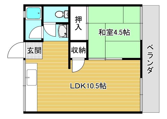 【間取り】 | 名神ハイツA棟