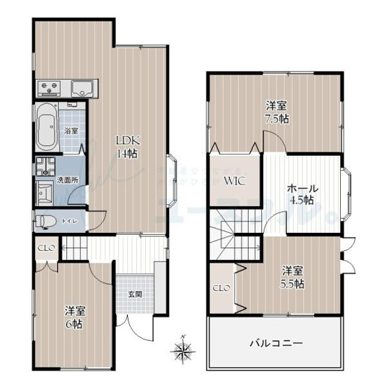 【間取り】 | 専有面積:83.24平米　間取り:3LDK！