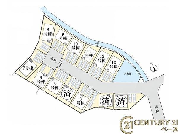 クレイドルガーデン下垣内 ３号棟 ／新築一戸建の区画図|■こちらの物件は３号棟です！■